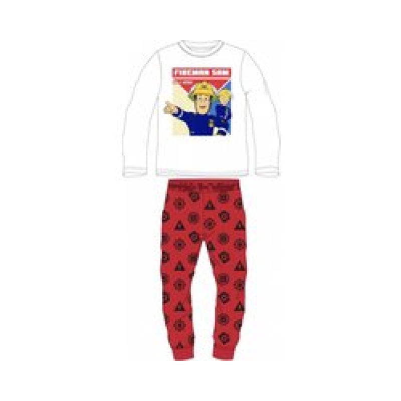 Brandweerman Sam Pyjama Katoen Rood Maat 128