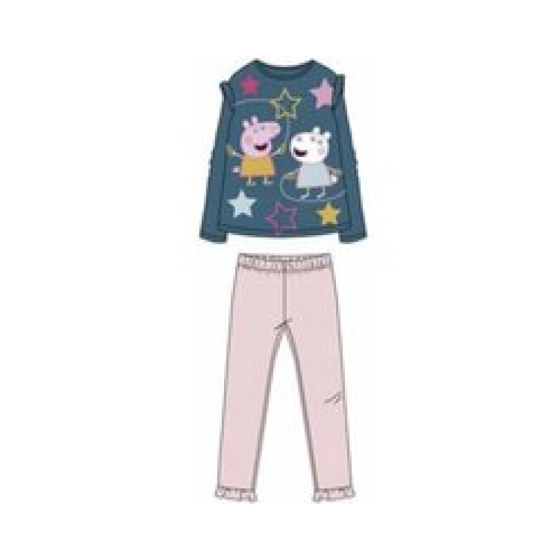 Peppa Pig Pyjama Blauw/roze Katoen