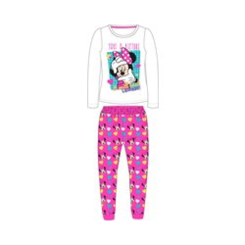 Disney Minnie Mouse Pyjama Katoen Wit/Roze