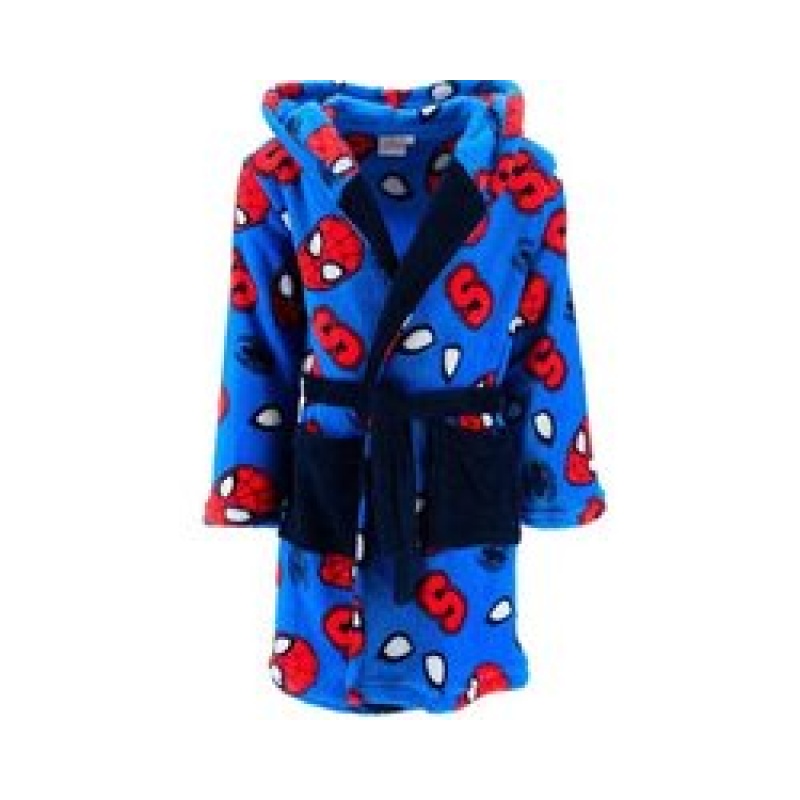 Marvel Spiderman Badjas Blauw Fleece