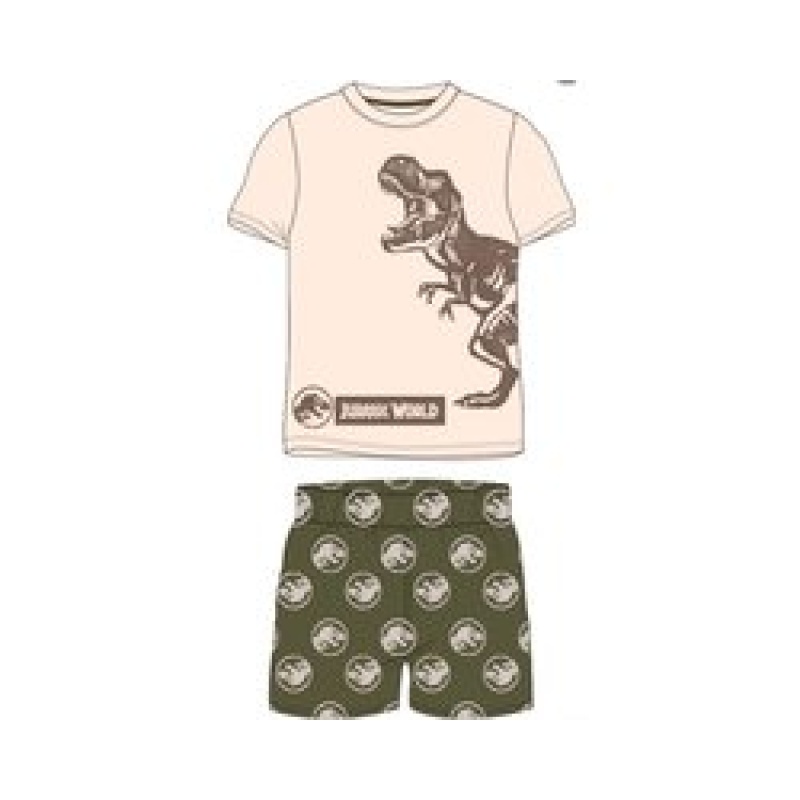 Jurassic World Pyjamaset Kaki Katoen