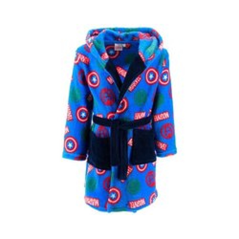 Marvel Badjas Blauw Fleece