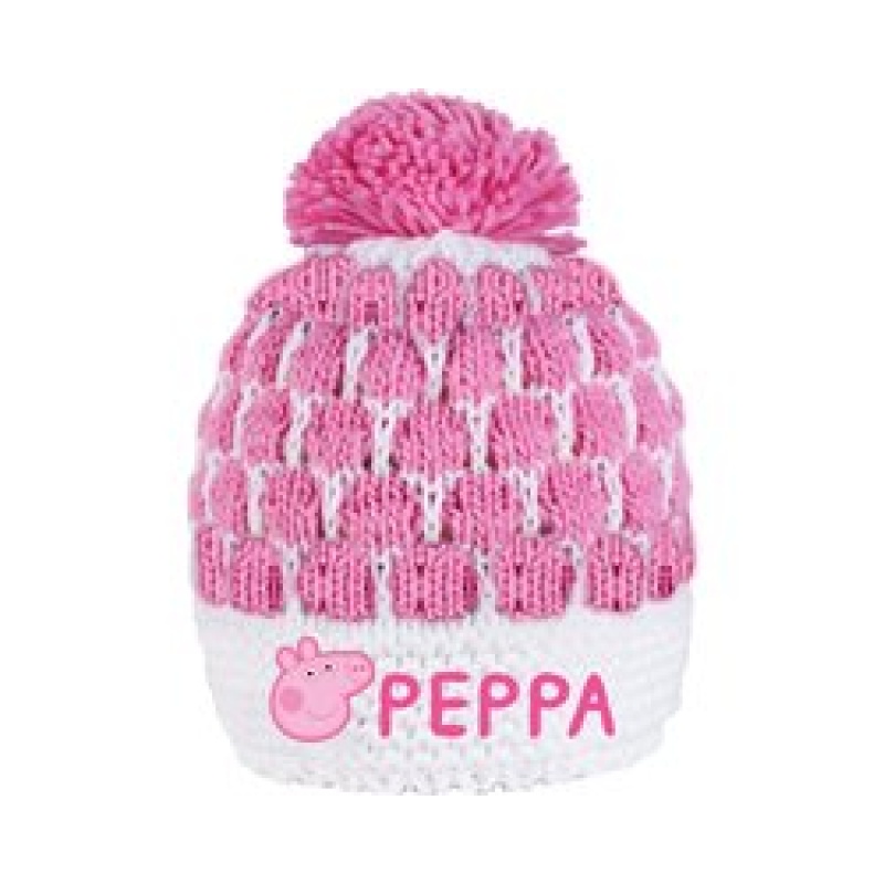 Peppa Big - Muts - Roze -Pom Pom