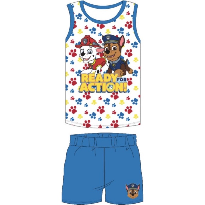 Paw patrol Singlet pyjama-Shortama Katoen