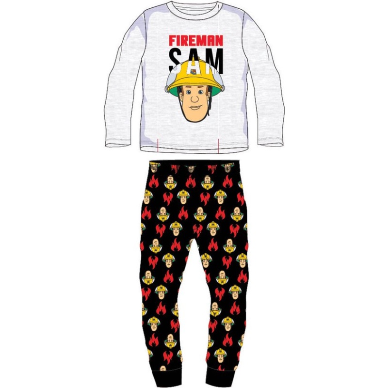 Brandweerman Sam pyjama - maat 92 - Fireman Sam pyjamaset - grijs / zwart