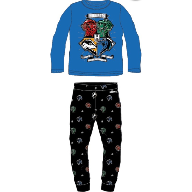 Harry Potter Pyjamaset Katoen Blauw