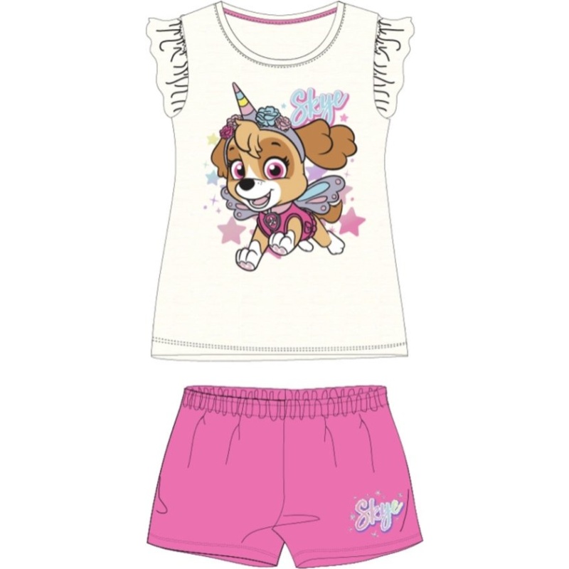 Paw patrol pyjama - meisjes shortama - skye - unicorn