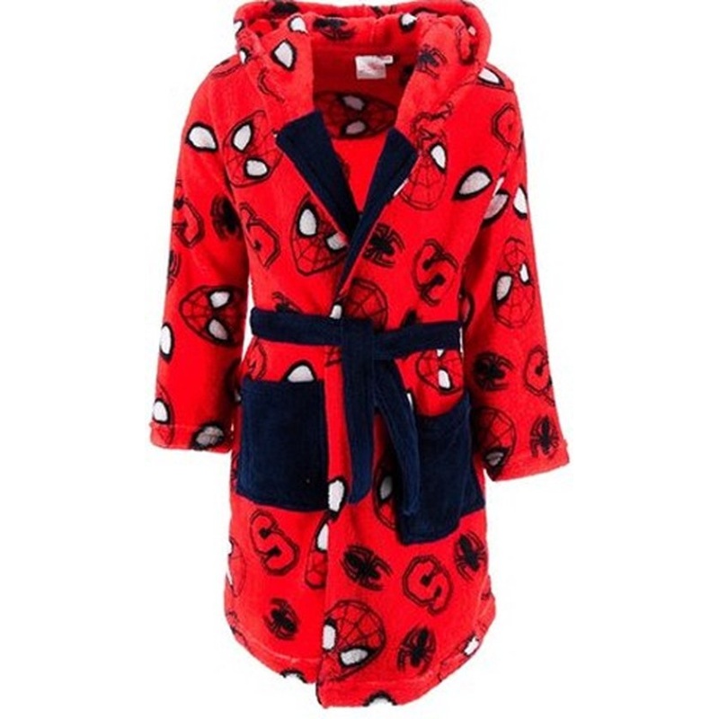 Marvel Spiderman Badjas Rood Fleece