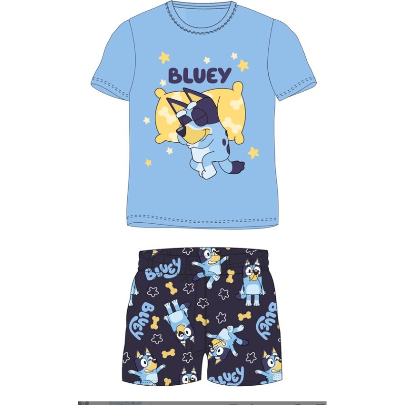 Bluey Pyjamaset Katoen Blauw