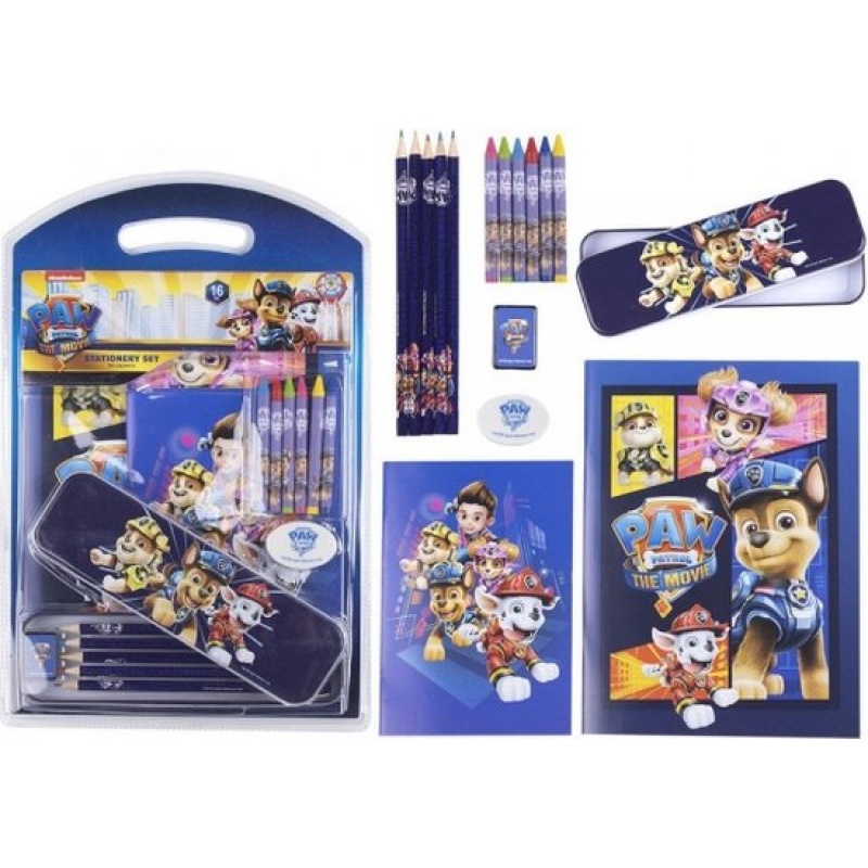 SCHRIJFSET THE PAW PATROL BLAUW (16 PCS)