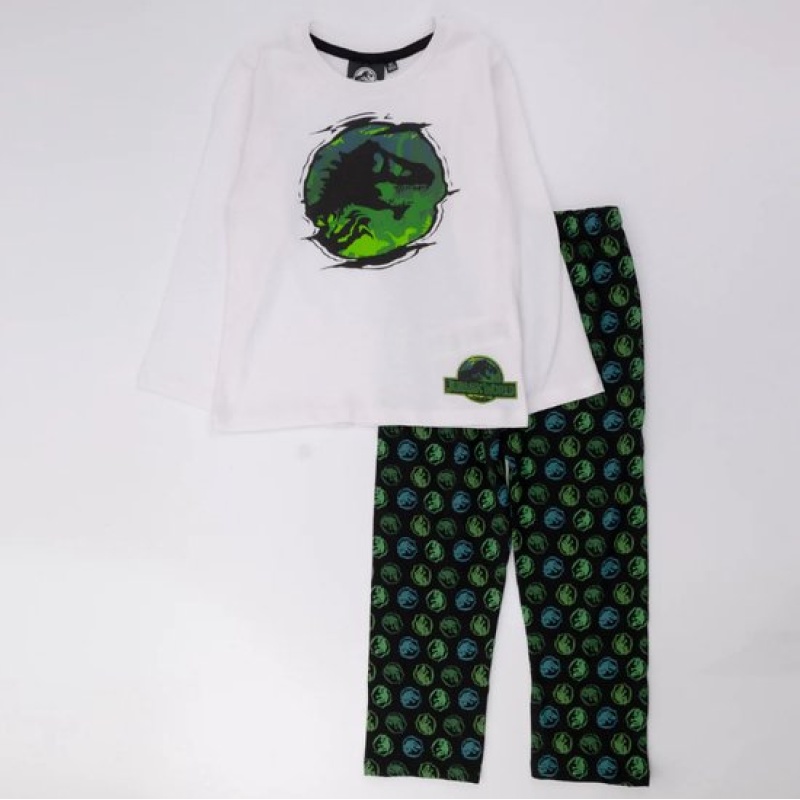 Jurassic World Dino Pyjama - Wit multi