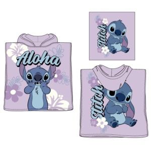 Disney Stitch Badponcho – Lila – Kinderponcho