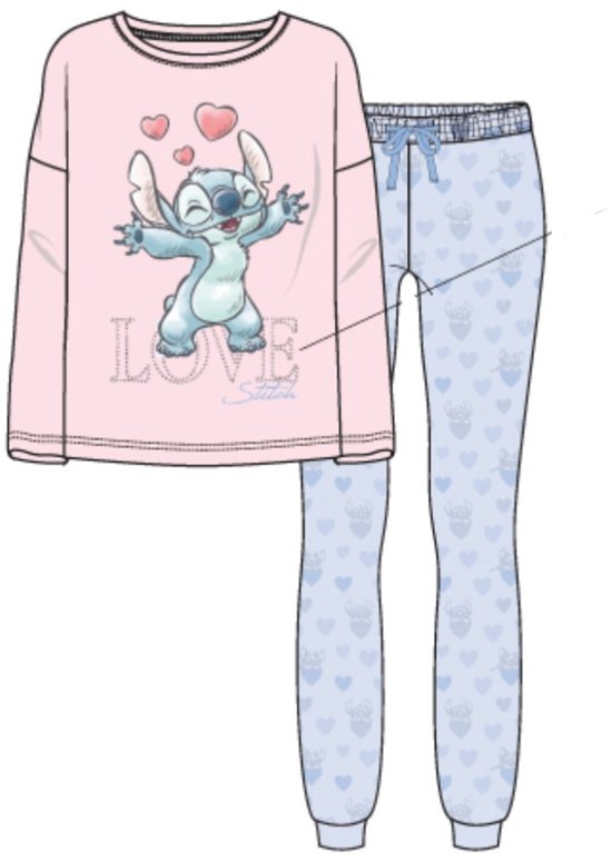 Disney Lilo en Stitch Dames Pyjama Katoen